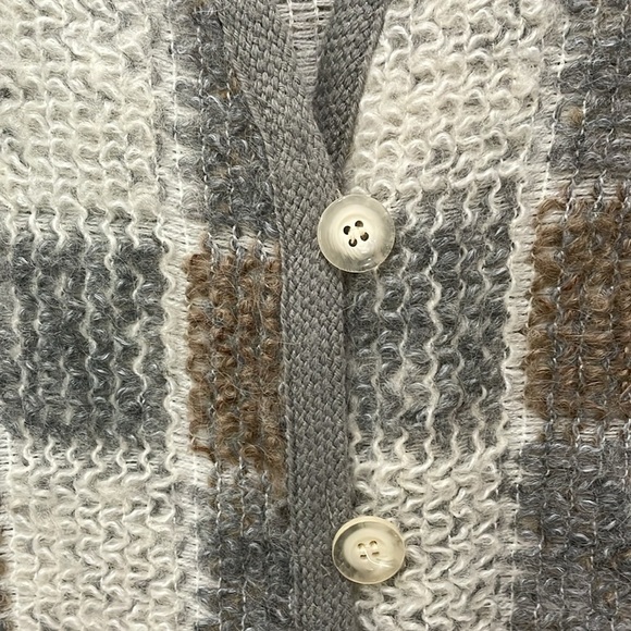 Koret Career Petites Union Made Vintage Lambswool Blend Cardigan Sweater Size SP - Picture 7 of 13